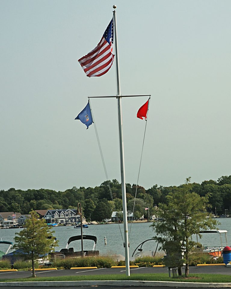 Mast-Arm Flagpole at Fireman’s Beach: Honoring Maritime Tradition